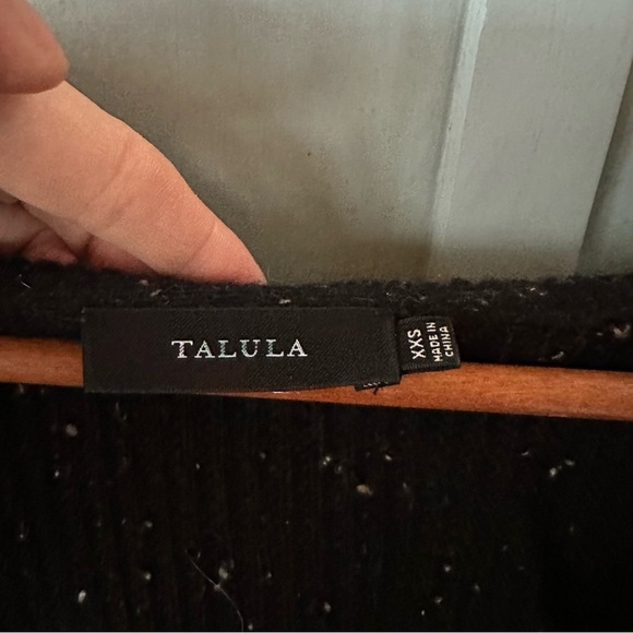 Aritzia Black Speckled Open Cardigan Wool Cashmere blend - Picture 3 of 5